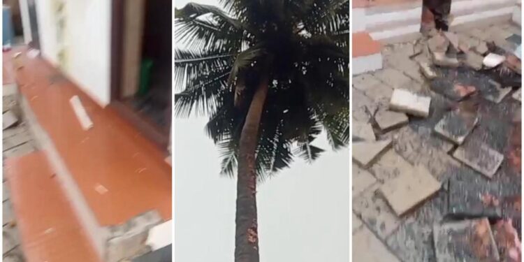 ಪುತ್ತೂರು : ಸಿಡಿಲು ಬಡಿದು ಮನೆಗೆ ಹಾನಿ..!!!