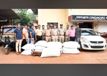 ಪುತ್ತೂರು ಗ್ರಾಮಾಂತರ ಠಾಣಾ ಪೊಲೀಸರ ಕಾರ್ಯಾಚರಣೆ : ಅಡಿಕೆ ಕಳ್ಳತನದ 4  ಆರೋಪಿಗಳ ಬಂಧನ :  ಸುಮಾರು ರೂ 4,15,925/- ಮೌಲ್ಯದ ಸೊತ್ತು ವಶಕ್ಕೆ