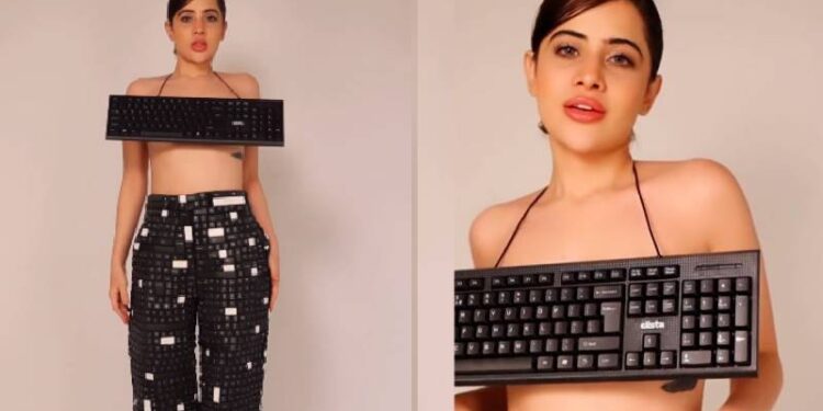 ಕೀ ಬೋರ್ಡ್​ ಚೆಲುವೆಯಾದ ಉರ್ಫಿ ಜಾವೇದ್​ : ಅಯ್ಯೋ.. ಇದೆಂಥಾ ಅವತಾರ..