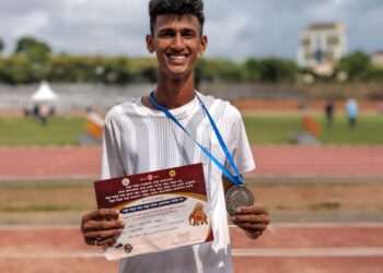 ಟ್ರಿಪಲ್ ಜಂಪ್ ಸ್ಪರ್ಧೆಯಲ್ಲಿ ವಿವೇಕಾನಂದ ಪದವಿಪೂರ್ವ ಕಾಲೇಜಿನ ನಿಹಾಲ್ ರಾಜ್‌ಗೆ ಬೆಳ್ಳಿ ಪದಕ