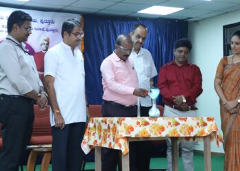 ವಿವೇಕಾನಂದ ಪದವಿ ಪೂರ್ವ ಕಾಲೇಜಿನಲ್ಲಿ ಪ್ರೌಢಶಾಲಾ ವಿಜ್ಞಾನ ಹಾಗೂ ಗಣಿತ ಅಧ್ಯಾಪಕರ ಕಾರ್ಯಾಗಾರ ವಿವೇಕ ವಿಜ್ಞಾನ- 2023 : ‘ಅಧ್ಯಾಪಕರಲ್ಲಿ ಅಧ್ಯಯನಶೀಲತೆ ಹಾಗೂ ಪರಿಪೂರ್ಣತೆ ಅತ್ಯಗತ್ಯ’ – ಲೋಕೇಶ್ ಎಸ್.ಆರ್.