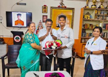 ಭಾರತೀಯ ಸೇನೆಯ ಅಗ್ನಿವೀರ್‌ಗೆ ಸೇರ್ಪಡೆಯಾದ ಹಿರಿಯ ವಿದ್ಯಾರ್ಥಿ ಭವಿಷ್ ಗೆ ಪ್ರಗತಿ ಸ್ಟಡಿ ಸೆಂಟರ್‌ನಲ್ಲಿ ಅಭಿನಂದನಾ ಕಾರ್ಯಕ್ರಮ