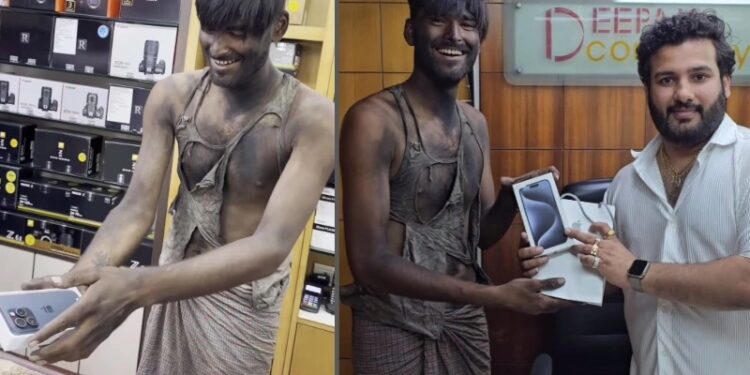 ಚಿಲ್ಲರೆ ಕೊಟ್ಟು ಐಫೋನ್ ಖರೀದಿಸಿದ ವ್ಯಕ್ತಿ : ಸಾಮಾಜಿಕ ಜಾಲತಾಣದಲ್ಲಿ ವೀಡಿಯೋ ವೈರಲ್..!!!