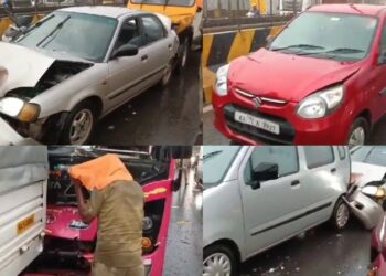 ಮಂಗಳೂರು : ಸರಣಿ ಅಪಘಾತ ; ಸೇತುವೆ ಮೇಲೆ 2 ಗಂಟೆಗೂ ಹೆಚ್ಚು ಟ್ರಾಫಿಕ್ ಜಾಮ್