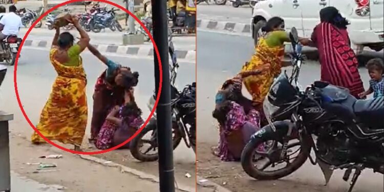 ಎರಡು ಗುಂಪುಗಳ ಮಧ್ಯೆ ನಡುರಸ್ತೆಯಲ್ಲೇ ಮಾರಾಮಾರಿ : ಹಲವರಿಗೆ ಗಾಯ