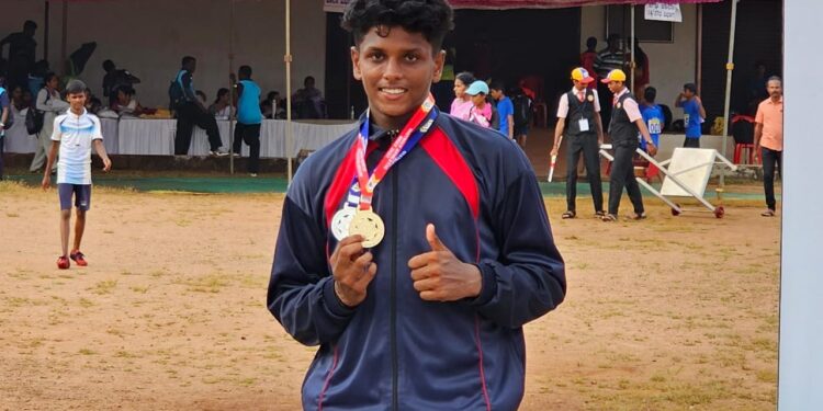 ಜಿಲ್ಲಾ ಮಟ್ಟದ ಕ್ರೀಡಾಕೂಟ : ಸಂತ ಫಿಲೋಮಿನಾ ಪ್ರೌಢಶಾಲಾ ವಿದ್ಯಾರ್ಥಿಗೆ ಬಹುಮಾನ ; ರಾಜ್ಯ ಮಟ್ಟಕ್ಕೆ ಆಯ್ಕೆ