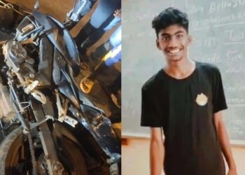 ಭೀಕರ ಅಪಘಾತ : ಟ್ಯಾಂಕರ್​​ ಹರಿದು ಸ್ಥಳದಲ್ಲೇ ಯುವಕ ಸಾವು