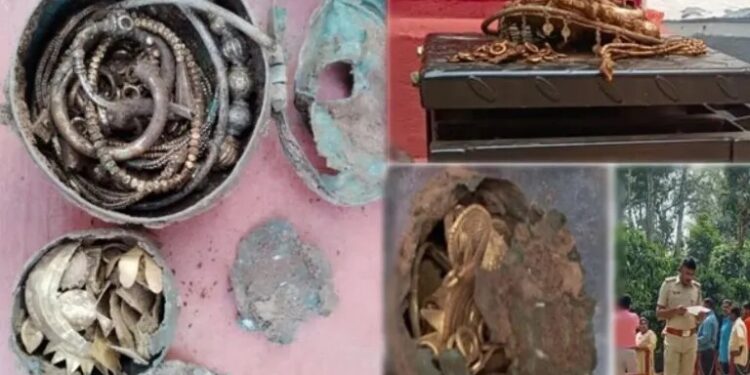 ಕೊಡಗಿನಲ್ಲಿ ನಿಧಿ ಪತ್ತೆ : ಕಾಫಿ ತೋಟದಲ್ಲಿ ಕಾರ್ಮಿಕರ ಕಣ್ಣಿಗೆ ಬಿತ್ತು ಪುರಾತನ ಕಾಲದ ಚಿನ್ನಾಭರಣ