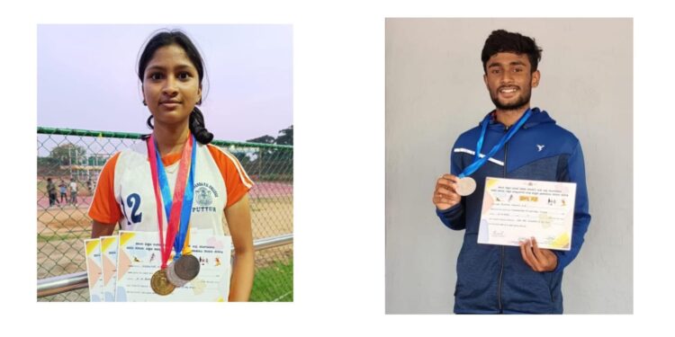 ಜಿಲ್ಲಾಮಟ್ಟದ ಅಥ್ಲೆಟಿಕ್ಸ್ ಕ್ರೀಡಾಕೂಟದಲ್ಲಿ ವಿವೇಕಾನಂದ ಪ.ಪೂ ಕಾಲೇಜಿನ ವಿನೀತ ಗೆ ಚಿನ್ನ ಹಾಗೂ ಬೆಳ್ಳಿ ಮತ್ತು ಸುಶಾನ್ ಪ್ರಕಾಶ್ ಗೆ ಬೆಳ್ಳಿ ಪದಕ