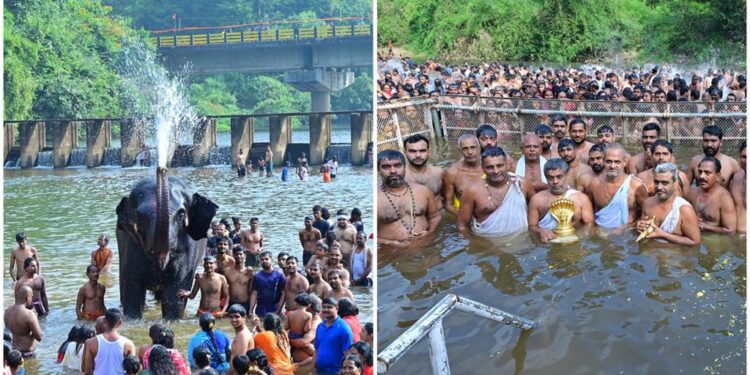 ಕುಮಾರಧಾರಾ ನದಿಯಲ್ಲಿ ಕುಕ್ಕೆಶ್ರೀ ಸುಬ್ರಹ್ಮಣ್ಯ ದೇವರ ಅವಭೃತೋತ್ಸವ