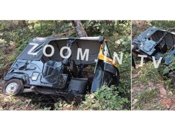 ವಿಟ್ಲ : ಆಟೋ ರಿಕ್ಷಾ ಪಲ್ಟಿ : ಚಾಲಕನಿಗೆ ಗಾಯ..!!