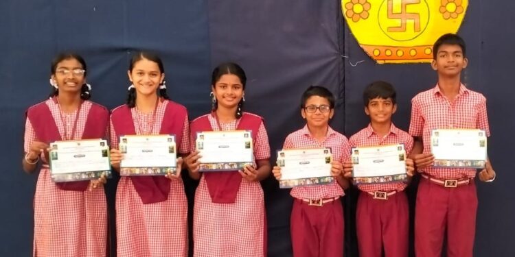 ತಾಲೂಕು ಮಟ್ಟದ ಶಾಂತಿವನ ಟ್ರಸ್ಟ್ ಸ್ಪರ್ಧೆಗಳು : ವಿವೇಕಾನಂದ ಆಂಗ್ಲ ಮಾಧ್ಯಮ ಶಾಲೆಗೆ ಹಲವು ಪ್ರಶಸ್ತಿಗಳು