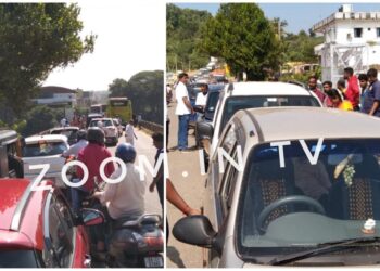 ಉಪ್ಪಿನಂಗಡಿ : ನೇತ್ರಾವತಿ ಸೇತುವೆಯ ಮೇಲೆ ಸರಣಿ ಅಪಘಾತ..!!