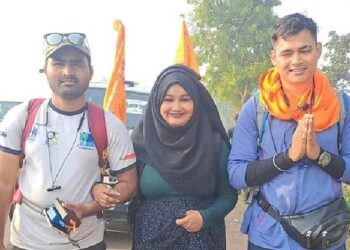 ಕಾಲ್ನಡಿಗೆಯಲ್ಲಿ ಅಯೋಧ್ಯೆಗೆ ಹೊರಟ ಶಬ್ನಮ್ : ಈ ಯುವತಿಗೆ ಶ್ರೀರಾಮ ಅಂದರೆ ಅಚಲ ಭಕ್ತಿ