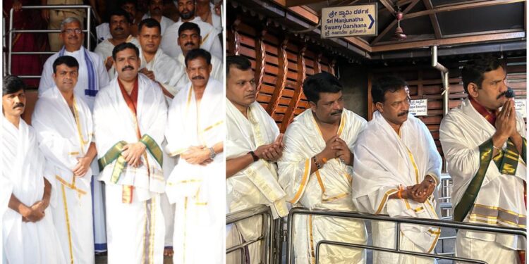 ಶ್ರೀ ಕ್ಷೇತ್ರ ಧರ್ಮಸ್ಥಳಕ್ಕೆ ಬಿಜೆಪಿ ರಾಜ್ಯಾಧ್ಯಕ್ಷ ಬಿ.ವೈ. ವಿಜಯೇಂದ್ರ ಭೇಟಿ