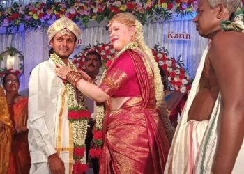 ಕುಂದಾಪುರ ಟು ಜರ್ಮನಿ ಲವ್​ ಕಹಾನಿ : ಹಿಂದೂ ಸಂಪ್ರದಾಯದಂತೆ ವಿವಾಹವಾದ ಕ್ಯೂಟ್​​ ಜೋಡಿ