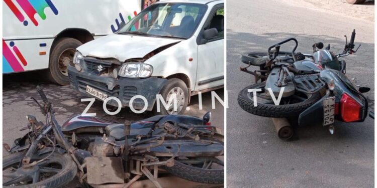 ವಿಟ್ಲ : ಬೈಕ್ ಹಾಗೂ ಕಾರಿನ ನಡುವೆ ಡಿಕ್ಕಿ : ದ್ವಿಚಕ್ರ ವಾಹನ ಸವಾರನಿಗೆ ಗಾಯ..!