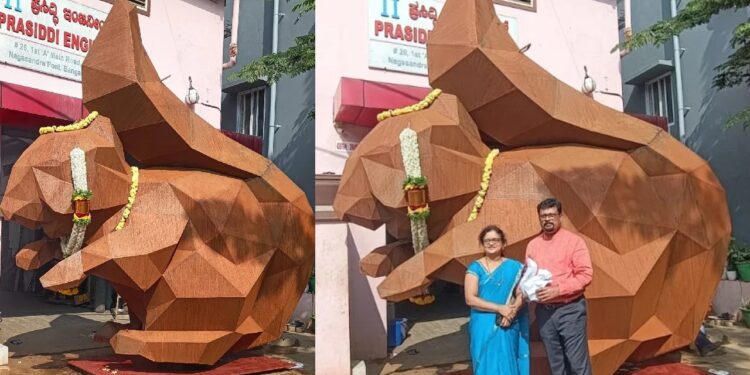 ಅಯೋಧ್ಯೆ ರಾಮ ಮಂದಿರಕ್ಕೆ ಬೆಂಗಳೂರು ಕೈಗಾರಿಕೋದ್ಯಮಿಯಿಂದ ಬೃಹದಾಕಾರದ ‘ಅಳಿಲು’ ಸೇವೆ : ಇಂದು ಅಯೋಧ್ಯೆಯತ್ತ ತೆರಳಿದ ಅಳಿಲು ಪುತ್ಥಳಿ ಹೊತ್ತ ಟ್ರಕ್