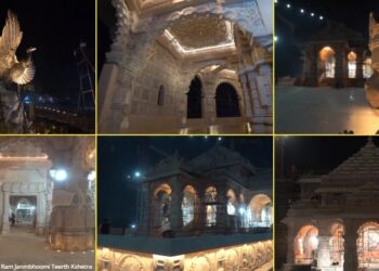 ರಾಮಮಂದಿರಕ್ಕೆ ಭವ್ಯ ಮೆರಗು : ವೀಡಿಯೋ ಹಂಚಿಕೊಂಡ ಟ್ರಸ್ಟ್..!