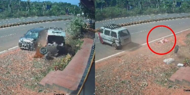 ರಸ್ತೆ ಬದಿ ನಿಂತಿದ್ದ ಮಹಿಳೆಗೆ ಡಿಕ್ಕಿ ಹೊಡೆದ ಕಾರು : ದೃಶ್ಯ ಸಿಸಿಟಿವಿಯಲ್ಲಿ ಸೆರೆ ; ಠಾಣೆಗೆ ಬಂದು ಶರಣಾದ ಕಾರು ಚಾಲಕ