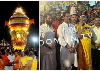 ಪೆರುವಾಜೆ : ಇತಿಹಾಸ ಬರೆದ ವೈಭವದ ಬ್ರಹ್ಮರಥೋತ್ಸವ :ಆಕರ್ಷಕ ಬೆಡಿ :ಮಾಣಿಲ ಶ್ರೀ , ಕಟೀಲ್,ಪುತ್ತಿಲ ಸಹಿತ ಹಲವು ಗಣ್ಯರು ಭಾಗಿ