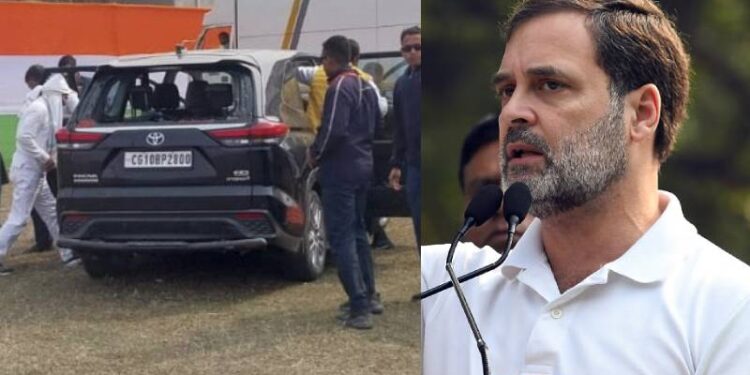 ‘ಭಾರತ್​ ಜೋಡೋ ನ್ಯಾಯ ಯಾತ್ರೆ’ ವೇಳೆ ರಾಹುಲ್​ ಗಾಂಧಿ ಕಾರಿಗೆ ಕಲ್ಲೆಸೆತ..!