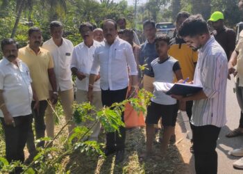 (ಫೆ.3) ಸಂಟ್ಯಾರ್ ಅಪಾಯಕಾರಿ ರಸ್ತೆಯ ದುರಸ್ಥಿ ಕಾರ್ಯಾರಂಭ