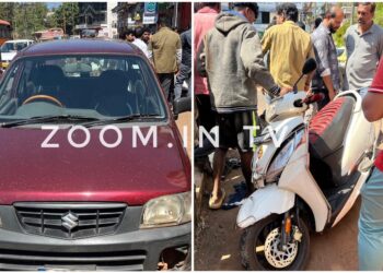 ಪುತ್ತೂರು : ಕಾರು ಹಾಗೂ ಆಕ್ಟಿವಾ ನಡುವೆ ಡಿಕ್ಕಿ..!