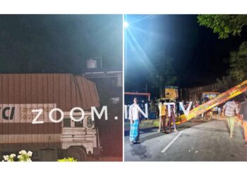 ಮಿತ್ತೂರು : ರೈಲ್ವೇ ಫ್ಲೈ ಓವರ್ ಸಮೀಪ ಸೇಫ್ ಗಾರ್ಡ್ ಗೆ ಕಂಟೈನರ್ ಡಿಕ್ಕಿ : ವಾಹನ ಸಂಚಾರ ಅಸ್ತವ್ಯಸ್ತ..!!