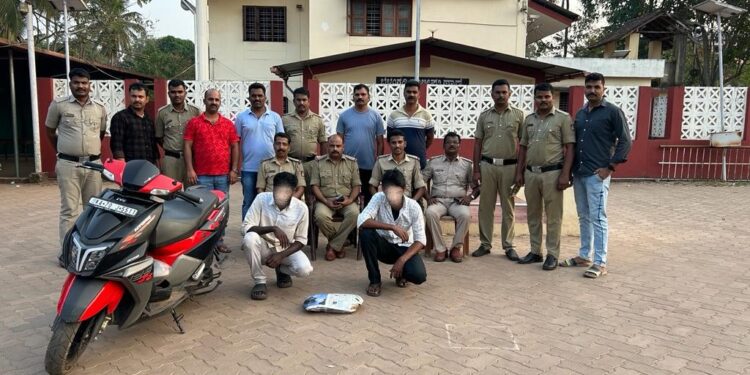 ಬೆಳ್ತಂಗಡಿ : ಗಾಂಜಾ ಸಾಗಾಟ : ವಾಹನ, ಗಾಂಜಾ ಸಹಿತ ಇಬ್ಬರು ವಶಕ್ಕೆ..!