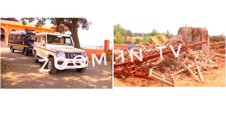 ತುಳುನಾಡಿನ ಪುರಾಣ ಪ್ರಸಿದ್ಧ ದೈವಸ್ಥಾನದ ನಿರ್ಮಾಣ ಹಂತದ ಕಟ್ಟಡ ಧ್ವಂಸ : ದೈವಗಳ ಸಮ್ಮುಖದಲ್ಲಿ ಬಗೆ ಹರಿಯಬೇಕಾದ ವಿವಾದ ಪೊಲೀಸ್ ಠಾಣೆ ಅಂಗಳಕ್ಕೆ..!