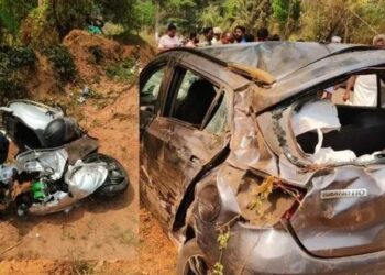 ಮಾಣಿ : ದ್ವಿಚಕ್ರ ವಾಹನಕ್ಕೆ ಕಾರು ಡಿಕ್ಕಿ : ಹಲವರಿಗೆ ಗಾಯ..!