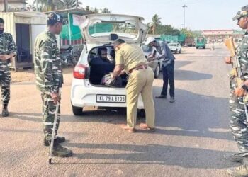 ಲೋಕಸಭಾ ಚುನಾವಣೆ ಹಿನ್ನೆಲೆ : ಗಡಿ ಭಾಗಗಳಲ್ಲಿ ತಪಾಸಣೆ ಬಿರುಸು
