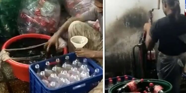 ತಂಪು ಪಾನೀಯ ಕುಡಿಯೋ ಮುನ್ನ ಎಚ್ಚರ : ನಕಲಿ ಕೋಕಾ ಕೋಲಾ ಡ್ರಿಂಕ್ಸ್‌ ತಯಾರಿಸುವ ವೀಡಿಯೋ ವೈರಲ್​​..!