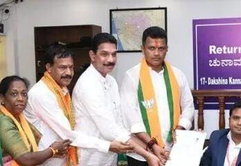 ಬಿಜೆಪಿ ಅಭ್ಯರ್ಥಿ ಕ್ಯಾ. ಬ್ರಿಜೇಶ್ ಚೌಟ ನಾಮಪತ್ರ ಸಲ್ಲಿಕೆ