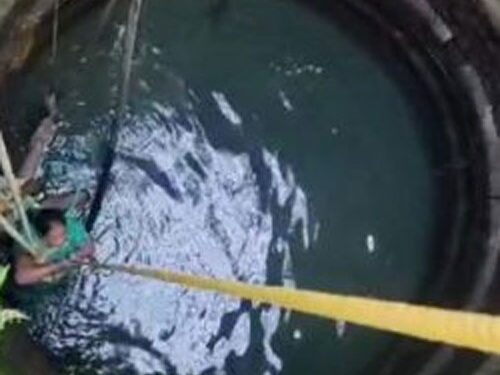 ಆಯತಪ್ಪಿ ಬಾವಿಗೆ‌ ಬಿದ್ದ ಮಹಿಳೆ : ಅಗ್ನಿಶಾಮಕ ಸಿಬ್ಬಂದಿಗಳಿಂದ ರಕ್ಷಣೆ