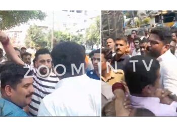 ಮಂಗಳೂರು : ಪ್ರಚಾರದ ವಿಚಾರ : ಬಿಜೆಪಿ-ಕಾಂಗ್ರೆಸ್ ಕಾರ್ಯಕರ್ತರ ನಡುವೆ ವಾಗ್ವಾದ..!