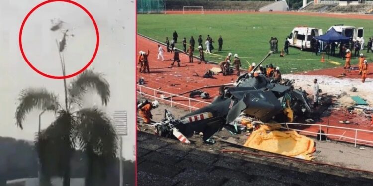 ಹೆಲಿಕಾಪ್ಟರ್ ಗಳ ನಡುವೆ ಡಿಕ್ಕಿ : ಆಗಸದಲ್ಲೇ ಉಸಿರು ಚೆಲ್ಲಿದ ಸಿಬ್ಬಂದಿ