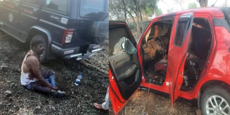 ಪತ್ನಿ ಜೊತೆ ಅನೈತಿಕ ಸಂಬಂಧ : ಕಲ್ಲಿನಿಂದ ಜಜ್ಜಿ, ಕಾರಿನಲ್ಲಿಟ್ಟು ಬೆಂಕಿ ಹಚ್ಚಿ ವ್ಯಕ್ತಿಯ ಬರ್ಬರ ಕೊಲೆ