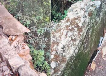 ಆಗುಂಬೆ ಘಾಟಿ ತಡೆಗೋಡೆ ಬಳಿ ಬಿರುಕು : ಘನವಾಹನಗಳ ಸಂಚಾರದಿಂದ ಘಾಟಿ ಬಂದ್‌ ಆಗುವ ಭೀತಿ
