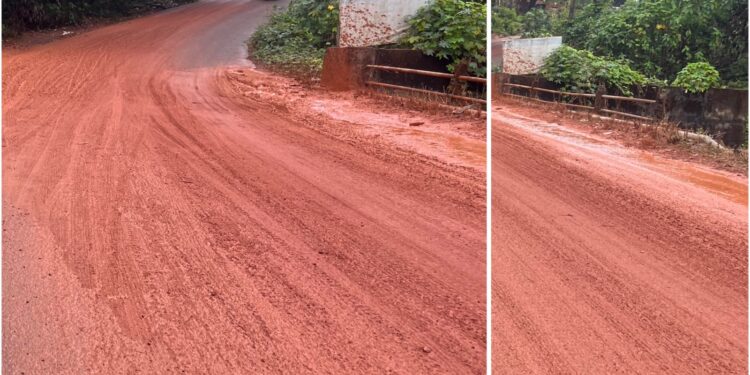 ಪುತ್ತೂರು: ಮಳೆಗೆ ಕೆಸರುಮಯವಾದ ಎಪಿಎಂಸಿ ರಸ್ತೆ..!!!