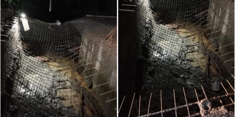 ನಿರ್ಮಾಣ ಹಂತದಲ್ಲಿದ್ದ ಕಿರು ಸೇತುವೆ ಕುಸಿತ!