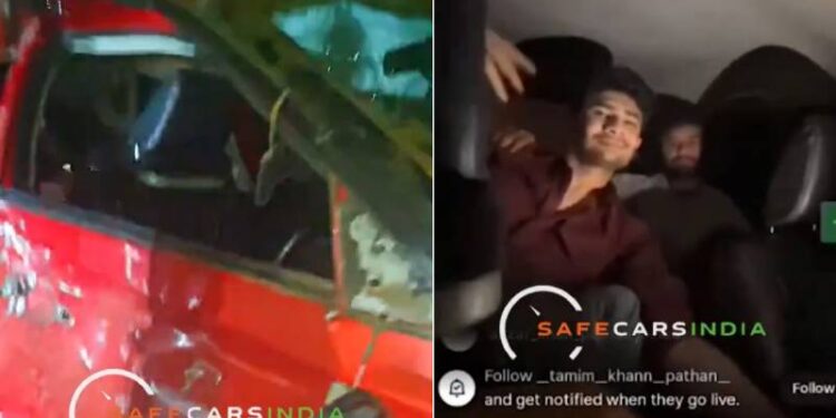 Insta ಲೈವ್ ಮಾಡುತ್ತಾ 140 ಕಿಮೀ ವೇಗದಲ್ಲಿ ಕಾರು ಓಡಿಸಿದ ಯುವಕ : ಹುಚ್ಚಾಟಕ್ಕೆ ಕಾರು ಪಲ್ಟಿ ನಾಲ್ವರು ಸಾವು..!!!