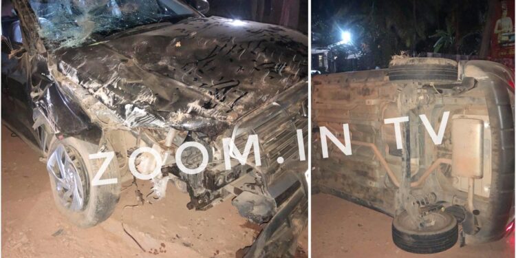 ವಿಟ್ಲ: ನಿಯಂತ್ರಣ ತಪ್ಪಿ ಕಾರ್ ಪಲ್ಟಿ : ಪಾರಾದ ಪ್ರಯಾಣಿಕರು