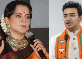 ‘ತೇಜಸ್ವಿ ಸೂರ್ಯ ಮೀನು ತಿಂತಾರೆ, ಗೂಂಡಾಗಿರಿ ಮಾಡ್ತಾರೆ’ : ವಿರೋಧ ಪಕ್ಷದ ನಾಯಕರನ್ನು ಟೀಕಿಸುವ ಭರದಲ್ಲಿ ನಟಿ ಕಂಗನಾ ಎಡವಟ್ಟು