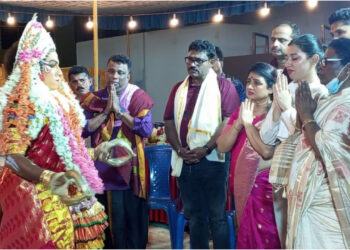 ‘ಕೊರಗಜ್ಜ’ ಚಿತ್ರದ ಫಸ್ಟ್​ಲುಕ್​ ಬಿಡುಗಡೆಗೆ ದೈವದಿಂದ ಅನುಮತಿ ಪಡೆದ ಚಿತ್ರತಂಡ