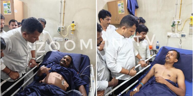 ಹಲ್ಲೆಗೊಳಗಾದ ಬಿಜೆಪಿ ಕಾರ್ಯಕರ್ತರ ಆರೋಗ್ಯ ವಿಚಾರಿಸಿ ಧೈರ್ಯ ತುಂಬಿದ ಸಂಸದ ಬ್ರಿಜೇಶ್ ಚೌಟ..!!