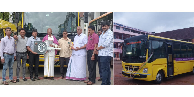 ಕರ್ನಾಟಕ ಬ್ಯಾಂಕ್ ನಿಂದ ನರಿಮೊಗರು ಸಾಂದೀಪನಿ ವಿದ್ಯಾಸಂಸ್ಥೆಗೆ ನೂತನ ಶಾಲಾ ಬಸ್ಸಿನ ಕೊಡುಗೆ