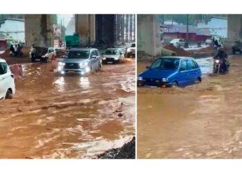 ಜಿಲ್ಲಾಧಿಕಾರಿ ಭೇಟಿ ನೀಡಿ ವಾಸ್ತವ ಸ್ಥಿತಿ ಪರಿಶೀಲಿಸಿದರು ಆಗದ ಪ್ರಯೋಜನ : ಕಲ್ಲಡ್ಕದಲ್ಲಿ ರಸ್ತೆ ಮೇಲೆ ಮಳೆ ನೀರು