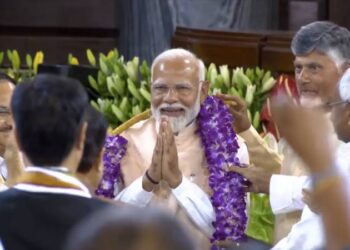 ಲೋಕಸಭಾ ಚುನಾವಣೆ ಬಳಿಕ ಎನ್‌ಡಿಎ ಮೈತ್ರಿಕೂಟದ ಮಹತ್ವದ ಸಭೆ : ಸತತ 3ನೇ ಬಾರಿಗೆ ಎನ್‌ಡಿಎ ನಾಯಕರಾಗಿ ನರೇಂದ್ರ ಮೋದಿ